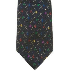 GOLF CLUBS & Flags TIE